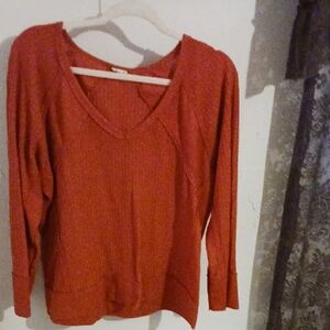 Women's Long Sleeve Red Top